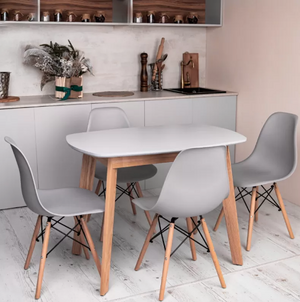 Стіл кухонний МДФ+дерево, розміри 1000х650мм та 1200х700мм