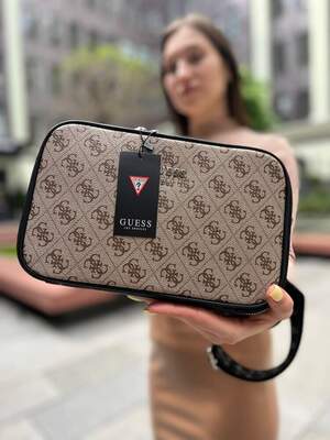 Женская сумка из эко-кожи Guess snapshot бежевая молодежная, брендовая сумка через плечо Женская сумка из эко-кожи Guess snapshot бежевая молодежная, брендовая сумка через плечо