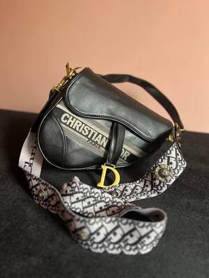 Женская сумка седло из эко-кожи клатч Dior Saddle Диор молодежная, брендовая сумка через плечо