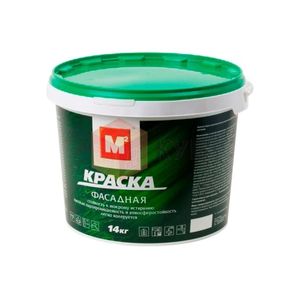 Фарба фасадна М2 водо-дисперсійна акрилова біла (1,4 кг/1 л)