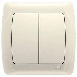 Вимикач VIKO CARMEN 2-й крем