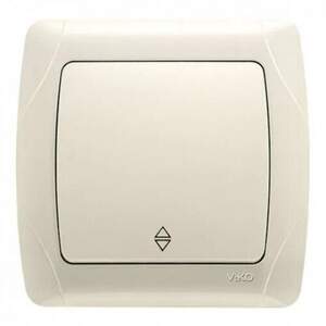 Вимикач VIKO CARMEN 1-й прохідний крем