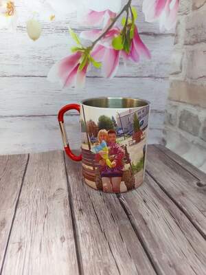 Чашка для військового з фото та словами підтримки | Подарунок захиснику від родини