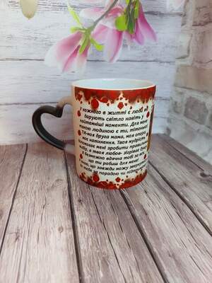 Чашка-хамелеон з написом для тітки – особливий подарунок з любов’ю