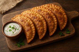 Чебуреки з куркою Чебуреки з куркою