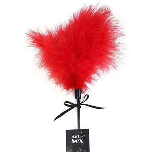 Лоскітка зі шльопалкою Піка Art of Sex – Puff Peak, червона Лоскітка зі шльопалкою Піка Art of Sex – Puff Peak, червона