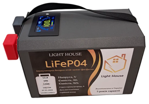 Акумуляторна батарея Light House LiFePO4 12.8V 105Ah 1.4 kWh Акумуляторна батарея Light House LiFePO4 12.8V 105Ah 1.4 kWh