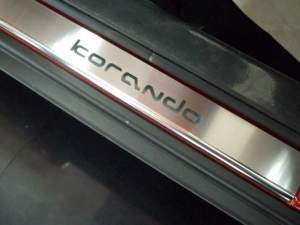 Накладки на пороги Ssang Yong KORANDO