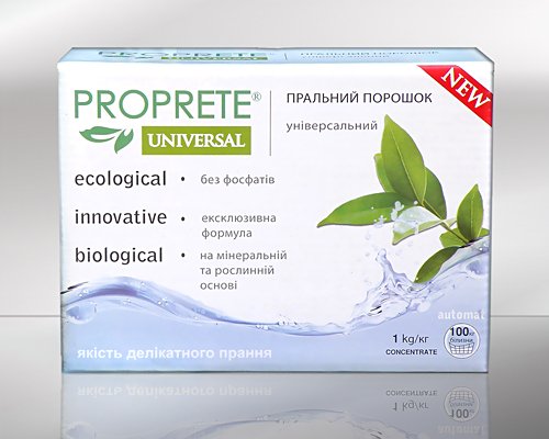PROPRETE UNIVERSAL. Бесфосфатный стиральный порошок универсальный.