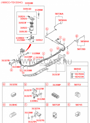 Hyundai/Kia Картридж топливного фильтра