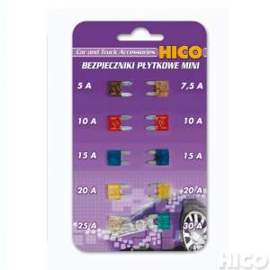 BZP034 Набор плоских предохранителей MINI (10шт.) BZP034 Набор плоских предохранителей MINI (10шт.)