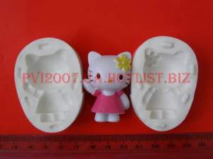 Силиконовый молд Китти 3D (Hello Kitty)