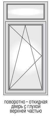 Балконная металлопластиковая дверь