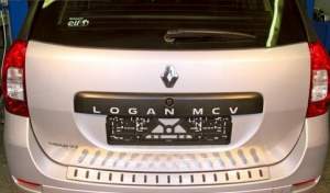 Накладка на задний бампер Renault Logan MCV с 2013 г.