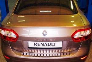 Накладка на задний бампер Renault Fluence с 2009 г.
