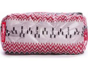 Косметичка POOLPARTY cosmetic-snowflakes-red