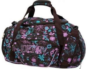 Сумка DERBY для фитнеса коричневая/цветы 0380243,01