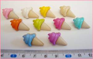 Пуговки Мороженое (10 шт.) Пуговки Мороженое (10 шт.)
