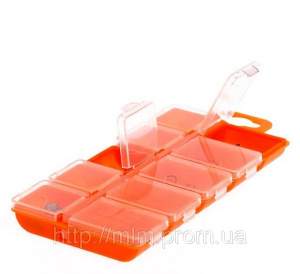 Коробка 10 ячеек с крышками Аquatech
