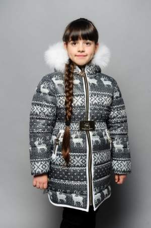 детская теплая зимняя куртка для девочек