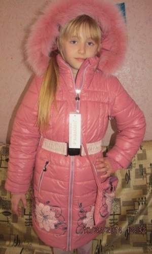 Зимняя куртка с сумочкой для девочек