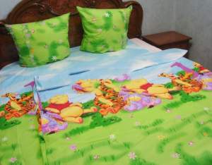 Детское постельное белье  с цветным рисунком