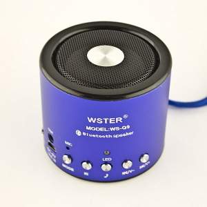Bluetooth колонка WS-Q9 (синий) Bluetooth колонка WS-Q9 (синий)