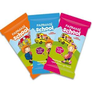 Влажные салфетки для школьников 12 шт Farmasi School Wet Wipes Ultra Protection