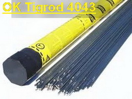 Пруток наплавочный для сварки алюминия OK Tigrod 4043 (OK Tigrod 18.04) д.2,4мм Пруток наплавочный для сварки алюминия OK Tigrod 4043 (OK Tigrod 18.04) д.2,4мм