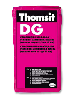 Самовыравнивающаяся гипсово-цементная смесь (Томзит) Thomsit DG