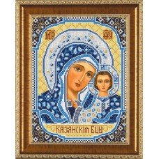 Бис1202 Богородица Казанская. Новая Слобода. Рисунок на ткани для вышивания бисером Бис1202 Богородица Казанская. Новая Слобода. Рисунок на ткани для вышивания бисером