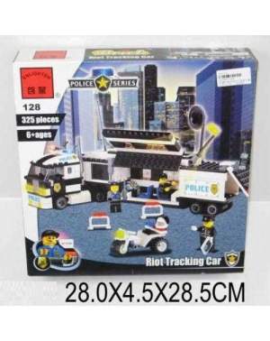 Конструктор Brick 128 Полиция 325 дет.,в кор. 29*28*6см