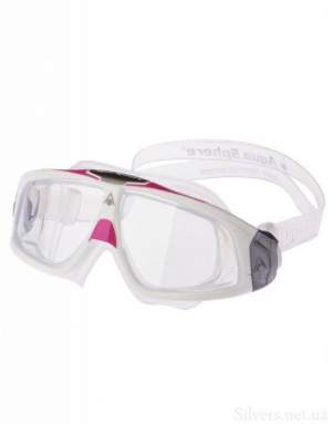 Окуляри для плавання Aqua Sphere Seal 2.0 Lady Clear Lens White/Pink (175140) Окуляри для плавання Aqua Sphere Seal 2.0 Lady Clear Lens White/Pink (175140)