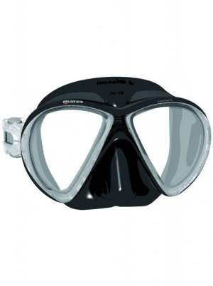 Маска Mares X-VU Liquidskin Sunrise, черная (411041/BK.GR)