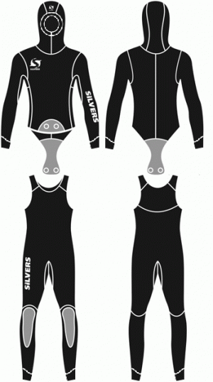 Гидрокостюм Silvers Hunter Trispan 11 мм Про
