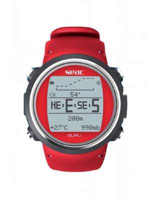Декомпрессиметр Seac Sub GURU, красный (1600002R)