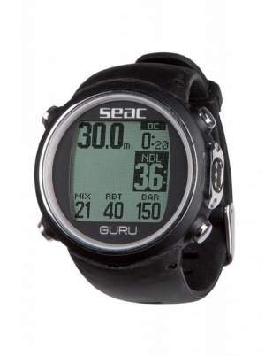 Декомпрессиметр Seac Sub GURU, черный (1600002N)