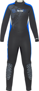 Гидрокостюм Bare Manta Full 5/4 mm Jr (002865BLU-2008)