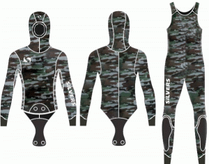 Гидрокостюм Silvers Hunter Рось 5 мм ПРО (camo Grey/HAKI/camo Green/camo Brown)