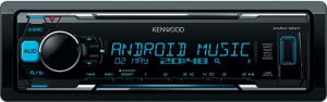 Універсальна USB/radio 1din магнітола Kenwood KMM-122Y (мультипідсвітка)