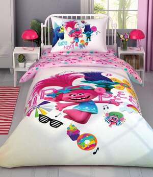 Детское постельное белье Tac Trolls Color Party Детское постельное белье Tac Trolls Color Party