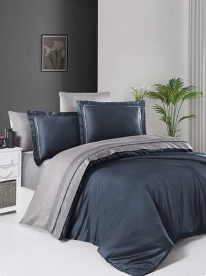 Постельное бельё First Choice Deluxe Satin Serenity DENIM/GREY Постельное бельё First Choice Deluxe Satin Serenity DENIM/GREY