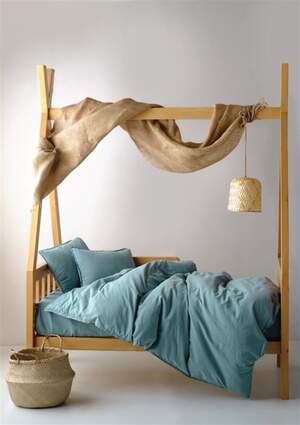 Детское постельное белье хлопок LIMASSO Stonewashed Ranforse Baby 100х150 Mineral Blue Детское постельное белье хлопок LIMASSO Stonewashed Ranforse Baby 100х150 Mineral Blue