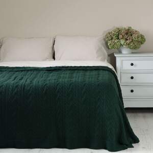 В'язане покривало LA MODNO Genova emerald 220х240 В'язане покривало LA MODNO Genova emerald 220х240