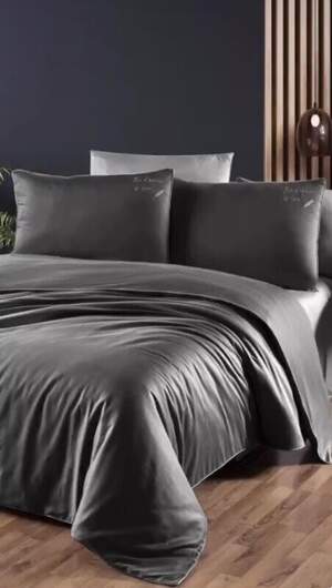 Сатиновое постельное белье First Choice Timeless black Сатиновое постельное белье First Choice Timeless black