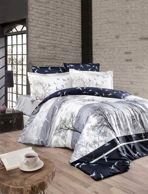Постільна білизна First Choice DOGA NAVY BLUE Постільна білизна First Choice DOGA NAVY BLUE
