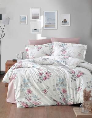 Сатиновое постельное белье First Choice LEENA POWDER