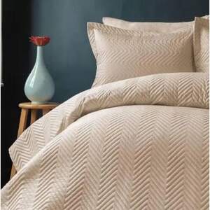 Покривало на ліжко з наволочками Issimo home Simply Bej