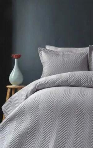 Покривало на ліжко з наволочками Issimo home Simply Grey