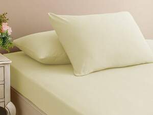 Простирадло 160х200см на гумці з наволочками (ранфорс) First Choice